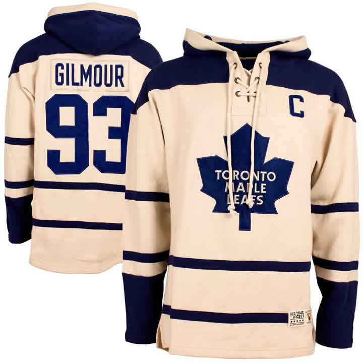 Toronto Malpe Leafs #93 Doug Gilmour Cream All Stitched Hooded Sweatshirt,We sell and wholesale Toronto Malpe Leafs #93 Doug Gilmour Cream All Stitched Hooded Sweatshirt on line form chian!